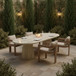 Newport - Water Resistant Fabric Upholstered Outdoor Patio Dining Chair