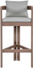 Newport - Water Resistant Fabric Upholstered Outdoor Patio Bar Stool