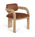 Cedra - Velvet Performance Fabric Upholstered Dining Chair (Set of 2) - Cognac