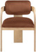Cedra - Velvet Performance Fabric Upholstered Dining Chair (Set of 2) - Cognac