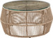 Coastline - Tempered Glass Top And Wicker Outdoor Patio Coffee Table - Natural | Natural