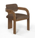 Cedra - Velvet Performance Fabric Upholstered Dining Chair (Set of 2) - Brown Frame