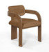 Cedra - Velvet Performance Fabric Upholstered Dining Chair (Set of 2) - Brown Frame