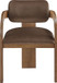 Cedra - Velvet Performance Fabric Upholstered Dining Chair (Set of 2) - Brown Frame