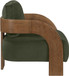 Cedra - Velvet Performance Fabric Upholstered Accent Chair - Brown Frame