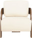 Cedra - Velvet Performance Fabric Upholstered Accent Chair - Brown Frame
