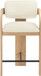 Cedra - Velvet Performance Fabric Upholstered Counter Stool - Natural Frame