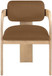 Cedra - Velvet Performance Fabric Upholstered Dining Chair (Set of 2) - Natural Frame