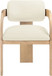 Cedra - Velvet Performance Fabric Upholstered Dining Chair (Set of 2) - Natural Frame