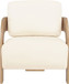 Cedra - Velvet Performance Fabric Upholstered Accent Chair - Natural Frame