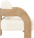 Cedra - Velvet Performance Fabric Upholstered Accent Chair - Natural Frame