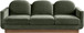 Diviento - Velvet Performance Fabric Upholstered Sofa