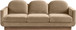 Diviento - Velvet Performance Fabric Upholstered Sofa
