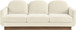 Diviento - Velvet Performance Fabric Upholstered Sofa