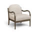 Helmsley - Performance Fabric Upholstered Accent Chair - Brown Frame