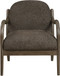 Helmsley - Performance Fabric Upholstered Accent Chair - Brown Frame