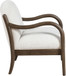 Helmsley - Performance Fabric Upholstered Accent Chair - Brown Frame