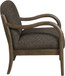 Helmsley - Performance Fabric Upholstered Accent Chair - Brown Frame