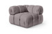 Orin - Velvet Performance Fabric Upholstered Modular Corner Chair
