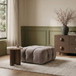 Orin - Velvet Performance Fabric Upholstered Modular Ottoman