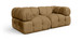 Orin - Velvet Performance Fabric Upholstered 2 Piece Modular Sofa (2 Corner Chairs)