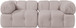 Orin - Velvet Performance Fabric Upholstered 2 Piece Modular Sofa (2 Corner Chairs)