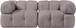 Orin - Velvet Performance Fabric Upholstered 2 Piece Modular Sofa (2 Corner Chairs)