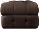 Orin - Velvet Performance Fabric Upholstered 2 Piece Modular Sofa (2 Corner Chairs)