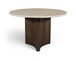 Pietra - Travertine And Mango Wood Dining Table