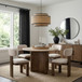 Pietra - Travertine And Mango Wood Dining Table
