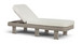 Sandbay - Olefin Water Resistant Fabric And Wicker Outdoor Patio Lounge Chair
