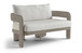 Sandbay - Olefin Water Resistant Fabric And Wicker Outdoor Patio Loveseat