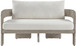 Sandbay - Olefin Water Resistant Fabric And Wicker Outdoor Patio Loveseat