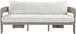 Sandbay - Olefin Water Resistant Fabric And Wicker Outdoor Patio Sofa