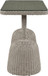 Seacrest - Tempered Glass Top And Wicker Outdoor Patio Bar Height Table