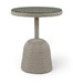 Seacrest - Tempered Glass Top And Wicker Outdoor Patio Counter Height Table