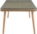 Seacrest - Tempered Glass Top And Wicker Outdoor Patio Dining Table