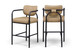 Serava - Faux Leather Upholstered Bar Stool - Tan