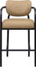 Serava - Faux Leather Upholstered Bar Stool - Tan
