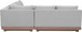 Solace - Olefin Performance Fabric 3 Piece Outdoor Patio Modular Sectional (Sofa, Loveseat & Corner Chair)