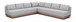 Solace - Olefin Performance Fabric 3 Piece Outdoor Patio Modular Sectional (2 Sofas & Corner Chair)