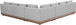 Solace - Olefin Performance Fabric 3 Piece Outdoor Patio Modular Sectional (2 Sofas & Corner Chair)