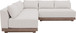 Solace - Olefin Performance Fabric 3 Piece Outdoor Patio Modular Sectional (2 Loveseats & Corner Chair)