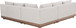 Solace - Olefin Performance Fabric 3 Piece Outdoor Patio Modular Sectional (2 Loveseats & Corner Chair)