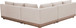 Solace - Olefin Performance Fabric 3 Piece Outdoor Patio Modular Sectional (2 Loveseats & Corner Chair)