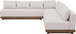 Solace - Olefin Performance Fabric 4 Piece Outdoor Patio Modular Sectional