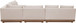 Solace - Olefin Performance Fabric 4 Piece Outdoor Patio Modular Sectional