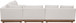 Solace - Olefin Performance Fabric 4 Piece Outdoor Patio Modular Sectional