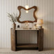 Solstice - Travertine And Mango Wood Table