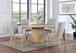 Caspian - 5 Piece Round Dining Table Set With Chairs - Oak